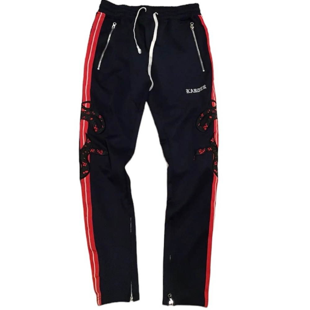 NWT/NIP Karter Collection Snake Embroidered Maverick Track Pants SIZE: XL